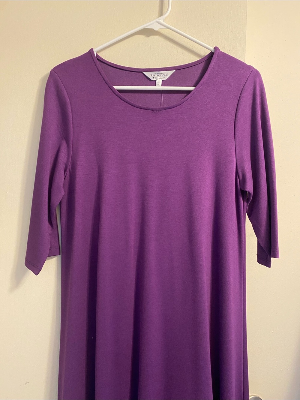 Northern Reflections Purple Scoop-Neck Midi Dress NWT M - Picture 6 of 13